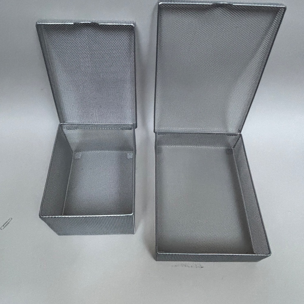 Silver Mesh Desk Storage Containers - Picture 6 of 11